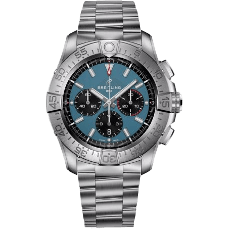 Breitling Super Avenger B01 Chronograph 46 Titanium / Blue / Bracelet EB0148101C1E1