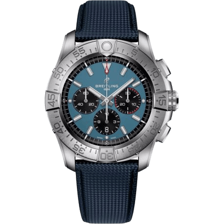 Breitling Super Avenger B01 Chronograph 46 Titanium / Blue / Strap EB0148101C1X1