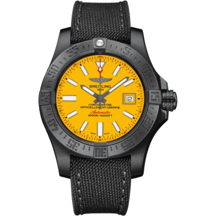 Breitling Avenger II Seawolf Black Steel / Cobra Yellow / Military / Limited Edition M17331E2.I530.109W