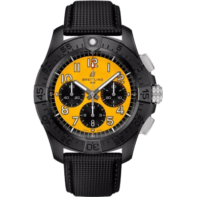 Avenger B01 Chronograph 44 Night Mission / Yellow / Strap