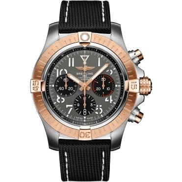 Breitling Avenger B01 Chronograph 45 Stainless Steel / Red Gold / Anthracite / Strap - Pin UB01821A1B1X1