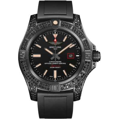 Breitling Avenger Blackbird 44 Black Titanium / Diamondworks / Volcano Black / Rubber V17311AU.BD74.134S
