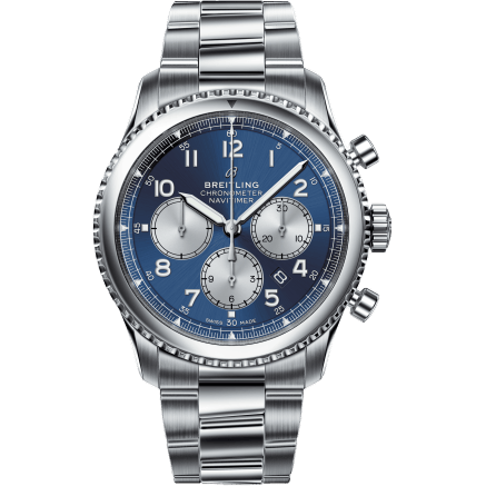 Navitimer 8 B01 Chronograph 43 Stainless Steel / Blue / Bracelet