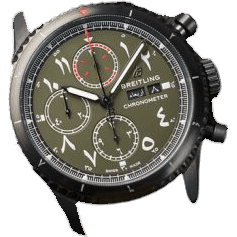 Aviator 8 Chronograph 43 Blacksteel / Middle East Limited Edition