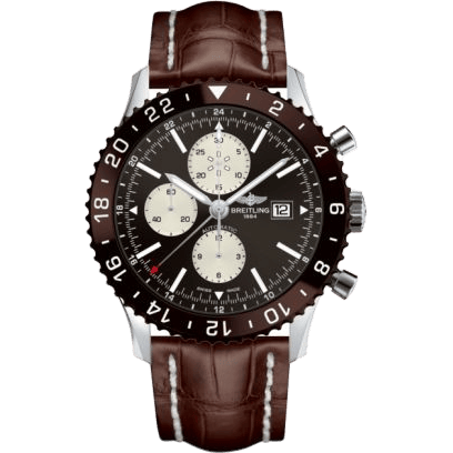 Chronoliner Stainless Steel / Bronze / Croco