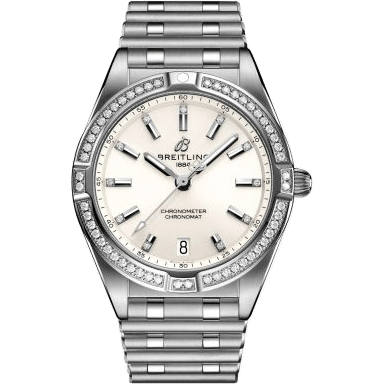 Chronomat 32 Stainless Steel - Diamond / White / Rouleaux
