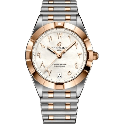 Chronomat 32 Stainless Steel - Red Gold / MOP - Arabic / Rouleaux