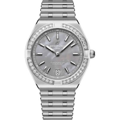 Chronomat Automatic 36 Stainless Steel - Diamond / Grey MOP / Rouleaux