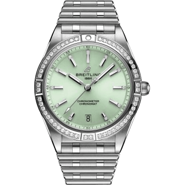 Chronomat Automatic 36 Stainless Steel - Diamond / Green / Rouleaux
