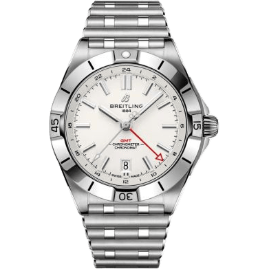 Chronomat 40 GMT Stainless Steel / Silver / Rouleaux