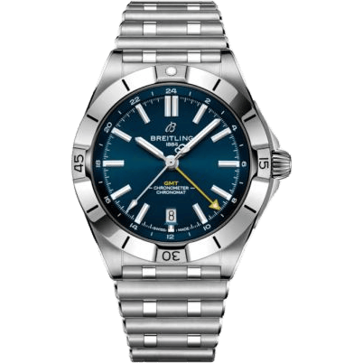 Chronomat 40 GMT Stainless Steel / Blue / Sporthilfe