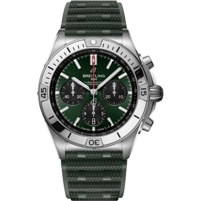 Breitling Chronomat B01 42 Stainless Steel / Green / Rubber AB0134101L2S1