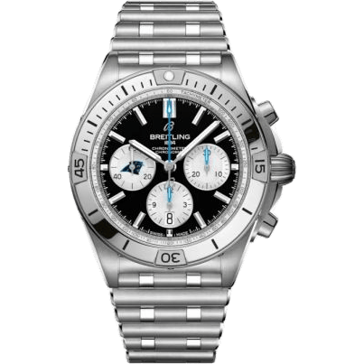 Chronomat B01 42 NFL Carolina Panthers / Rouleaux