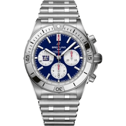 Chronomat B01 42 NFL New York Giants / Rouleaux