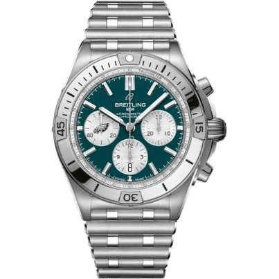 Chronomat B01 42 NFL Philadelphia Eagles / Rouleaux