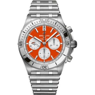 Chronomat B01 42 NFL Denver Broncos / Rouleaux