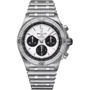 Breitling Chronomat B01 42 Stainless Steel - Diamond / White / Rubber AB01346B1A1A1