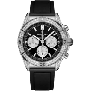 Breitling Chronomat B01 42 Stainless Steel - Diamond / Black / Rubber AB0134721B1S1