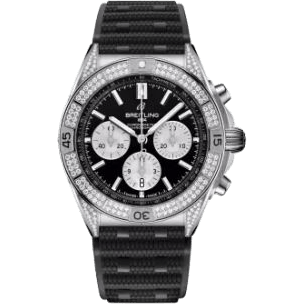 Breitling Chronomat B01 42 Stainless Steel - Diamond / Black / Rubber AB0134721B1S2