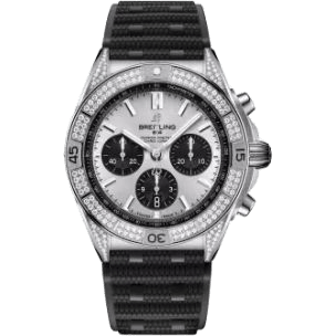 Breitling Chronomat B01 42 Stainless Steel - Diamond / Silver / Rubber AB0134721G1S2