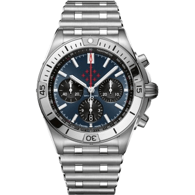 Breitling Chronomat B01 42 Stainless Steel / Red Arrows / Rouleaux AB01347A1C1A1