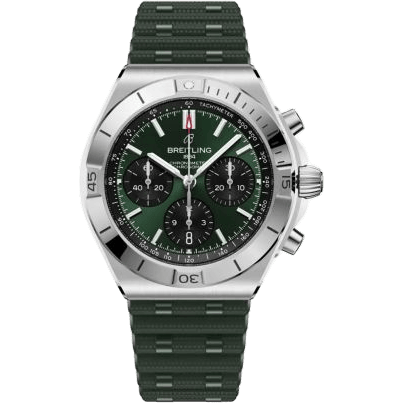 Breitling Chronomat B01 42 Stainless Steel / Green / Rubber AB0158101L1S1