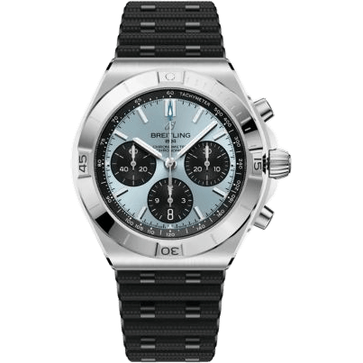 Breitling Chronomat B01 42 Stainless Steel - Platinum / Ice Blue / Rubber PB0158101C1S1