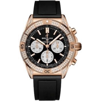 Chronomat B01 42 Red Gold - Diamond / Black / Rubber