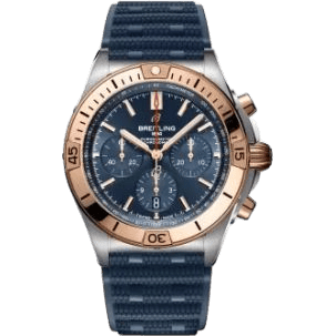 Breitling Chronomat B01 42 Stainless Steel / Red Gold / Blue / Rubber UB0134101C1S1