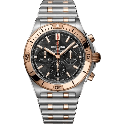 Breitling Chronomat B01 42 Stainless Steel / Red Gold / Black MOP / USA UB01341A1B1U1