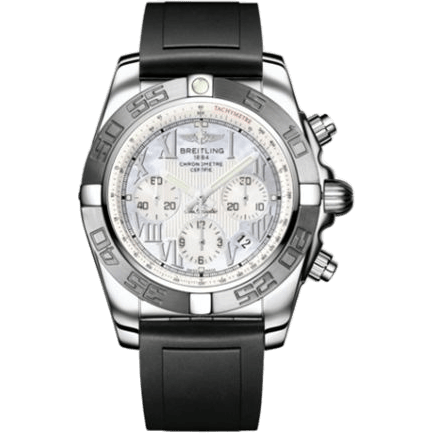 Breitling Chronomat 44 Stainless Steel / MOP - Roman / Rubber AB011011/A691/131S