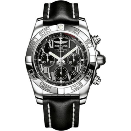 Breitling Chronomat 44 Stainless Steel / Onyx Black Roman / Calf AB011012.B956.435X