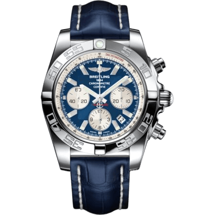 Breitling Chronomat 44 Stainless Steel / Blue / Croco AB011012.C788.731P