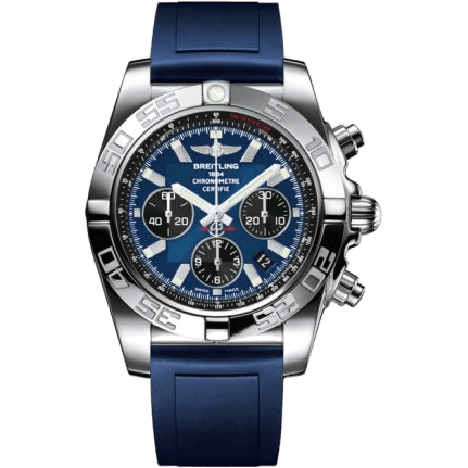 Breitling Chronomat 44 Stainless Steel / Blackeye Blue / Rubber AB011012.C789.145S