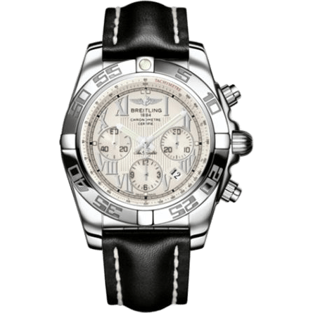 Breitling Chronomat 44 Stainless Steel / Sierra Silver Roman / Calf AB011012.G676.435X