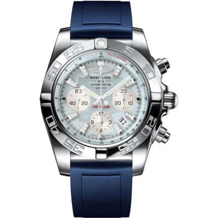 Breitling Chronomat 44 Stainless Steel / Gray Pearl Diamond / Rubber AB011012.G686.145S
