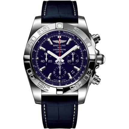 Breitling Chronomat 44 Stainless Steel / Blue MOP / Croco Rubber AB01102A.C946.290S