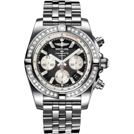 Breitling Chronomat 44 Stainless Steel / Diamond / Onyx Black / Bracelet AB011053.B967.375A