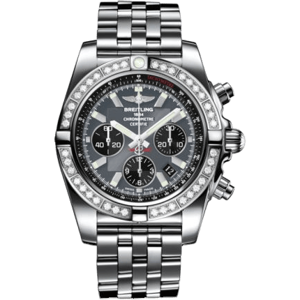 Breitling Chronomat 44 Stainless Steel / Diamond / Blackeye Gray / Bracelet AB011053.F546.375A