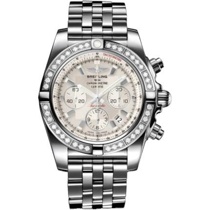 Breitling Chronomat 44 Stainless Steel / Diamond / Sierra Silver / Bracelet AB011053.G684.375A