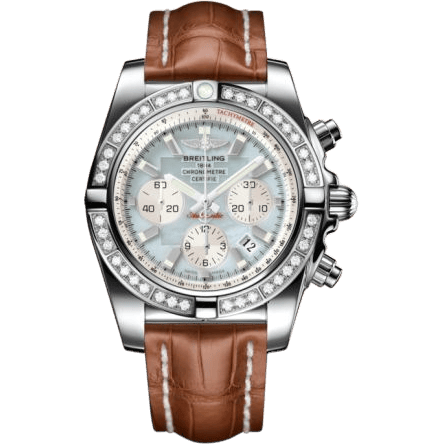 Breitling Chronomat 44 Stainless Steel / Diamond / Gray Pearl / Croco AB011053.G685.737P