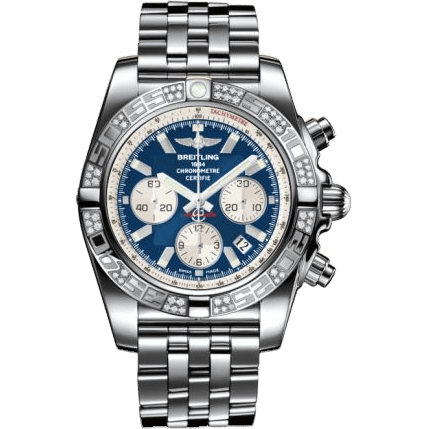 Breitling Chronomat 44 Stainless Steel / Diamond / Metallica Blue / Bracelet AB0110AA.C788.375A