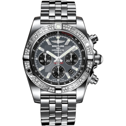 Breitling Chronomat 44 Stainless Steel / Diamond / Blackeye Gray / Bracelet AB0110AA.F546.375A