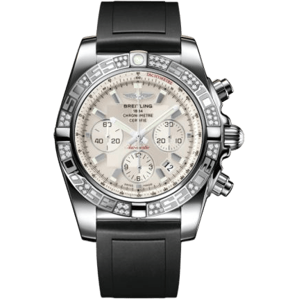 Breitling Chronomat 44 Stainless Steel / Diamond / Sierra Silver / Rubber AB0110AA.G684.131S