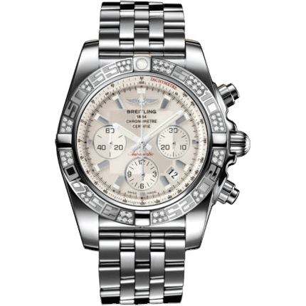 Breitling Chronomat 44 Stainless Steel / Diamond / Sierra Silver / Bracelet AB0110AA.G684.375A
