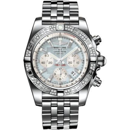 Breitling Chronomat 44 Stainless Steel / Diamond / Gray Pearl / Bracelet AB0110AA.G685.375A