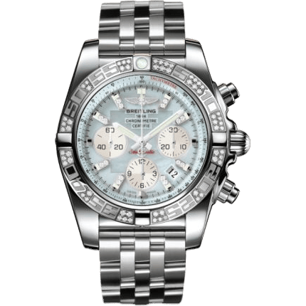 Breitling Chronomat 44 Stainless Steel / Diamond / Gray Pearl Diamond / Bracelet AB0110AA.G686.375A