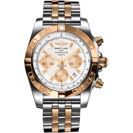 Breitling Chronomat 44 Stainless Steel / Rose Gold / Antarctica White / Bracelet CB011012.A696.375C