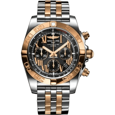 Breitling Chronomat 44 Stainless Steel / Red Gold / Black - Roman / Japan Special Edition CB011012/B957/388C