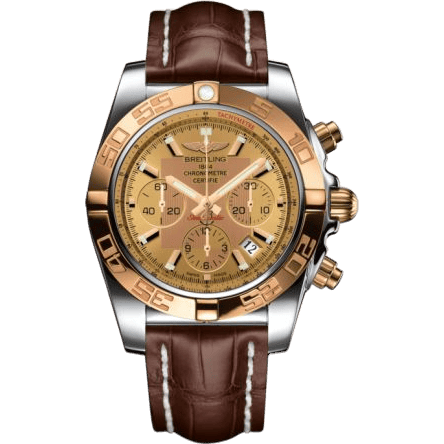 Breitling Chronomat 44 Stainless Steel / Rose Gold / Golden Sun / Croco / Pin CB011012/H548/739P/A20BA.1